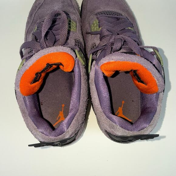 Nike Air Jordan 4 Retro Canyon Purple Sneakers Mid Women's 9 AQ9129-500 No Box - Picture 4 of 8